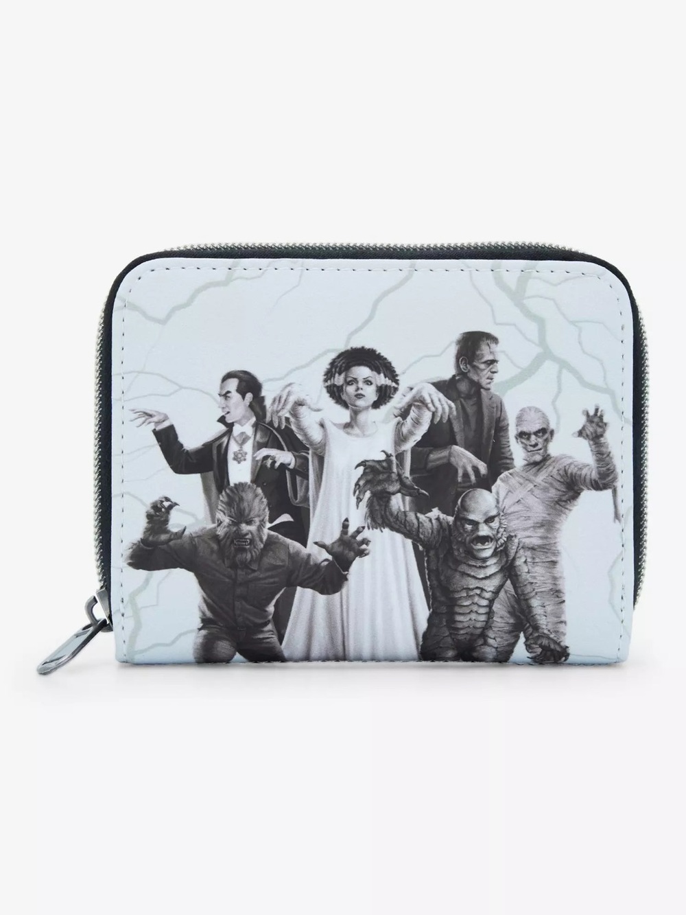 Loungefly Universal Monsters Glow-In-The-Dark Mini Zipper Wallet, NWT